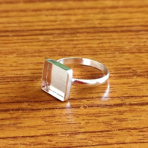 925 Sterling Silver Collet Cushion Bezel Cup Setting Blank Ring 3x3mm to 40x40mm DIY Resin Cabochon Jewelry Supplies - Product Image 2