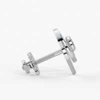 Boucles d'oreilles clous en argent sterling 925, design simple et luxueux, trèfle à quatre feuilles, zircon cubique, pour femme, tendance, pour mariage et soirée, vente en gros