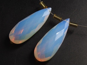 Opal Blue Teardrop Quartz Handmade Loose Gemstone <b>Beads</b> for Making Coloured <b>Crystal</b> Jewelry <b>Glass</b> & <b>Lampwork</b> Material" - Product Image 5