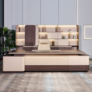 Large Wooden L Shaped Computer <b>Desk</b> Ergonomic Manager Table for Home Office Setup - Product Image 2