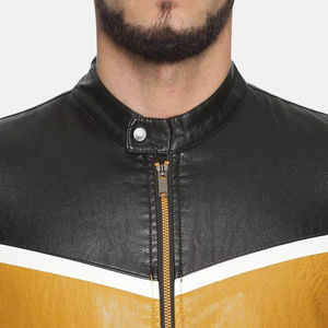 Bonnes affaires : Blouson en cuir pour homme à manches longues, avec logo personnalisé, dernier design, disponible en plusieurs modèles. - Product Image 6