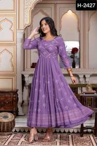 Nueva Función de desgaste diseñador Kurti Sharara traje Anarkali estilo Hit diseño fiesta desgaste con bordado trabajo boda desgaste Kurtis conjunto - Product Image 4