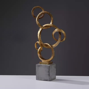 Abstract Metal Art Sculptures Modern <b>Decorative</b> Shapes for Home & Office Interiors - Product Image 1