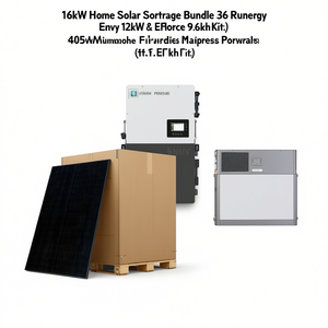 Kit de stockage solaire domestique 16 kW avec 36 panneaux Runergy 405W, kit Fortress Power Envy 12 kW et EForce 9,6 kWh - Product Image 3