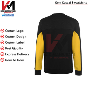 เสื้อสเวตเตอร์แบบสวมศีรษะของผู้ชายผ้าฝ้าย100% โอเวอร์ไซส์ออกแบบได้ตามต้องการรุ่นพรีเมี่ยมสำหรับ400gsm - Product Image 3