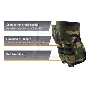 Genouillères élastiques en néoprène à usage intensif de haute qualité orthèse d'haltérophilie personnalisée - Product Image 2