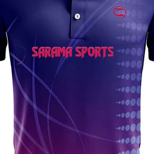 Camiseta de Cricket Unisex con Nombre y Número Personalizados, Uniforme de Equipo de Cricket Hecho de Poliéster - Product Image 2