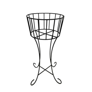 Juego de 2 macetas redondas martilladas con soporte de metal Color marrón grande para jardín y hogar sala de estar comedor decoraciones - Product Image 6