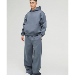 <b>Men's</b> Women's Premium Heavyweight Cotton Fleece 2 Piece Hoodie <b>Pullover</b> Jogger Sweatsuit Tracksuit Set Activewear Sweatsuit - Product Image 1