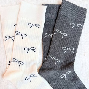 Vietnam Factory Wholesale Custom Logo Cute Bow <b>Ankle</b> <b>Socks</b> for <b>Women</b> Breathable Comfortable Crew for Daily Use Elegant Style - Product Image 2