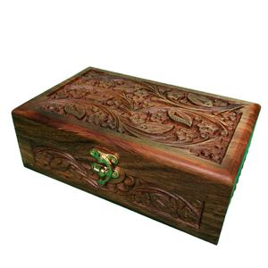 High Quality Sheesham Wood Hand Carved <b>Wooden</b> Jewelry Box, Handmade <b>Wooden</b> Jewelry Box - Product Image 5