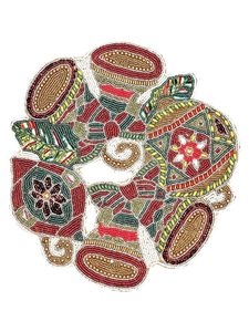 Multicolor Glass <b>Beaded</b> <b>Placemat</b> for Parties and Functions Best Theme Design for Mats & Pads - Product Image 2