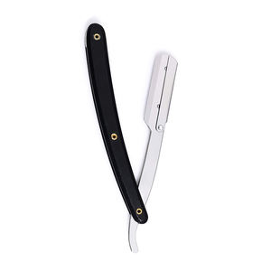 Maquinilla de afeitar recta, cuchillas de afeitar de un solo filo, mango de madera ligero, maquinilla de afeitar de garganta cortada para peluquero - Product Image 6