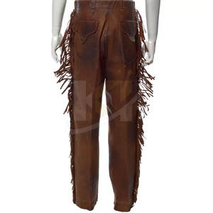 กางเกงหนังนิ่มสำหรับผู้ชายกางเกงสำหรับผู้ชายดีไซน์ไม่เหมือนใครพร้อมโลโก้ตามสั่ง - Product Image 3