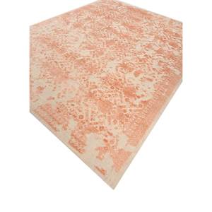 Konstrukt Ivory Hand Loom Wool & Bamboo Silk <b>Rugs</b> Organic Cotton Jute <b>Rug</b> for Home Use Rectangle Abstract Pattern Model Hwb-5006 - Product Image 2