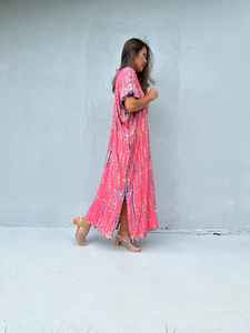 <b>Womens</b> Small Size Kaftan Summer <b>Dress</b> CJ Callie Vacation Caftan <b>Maxi</b> Party <b>Dress</b> Lightweight Beach Resort Wear - Product Image 5