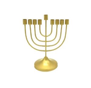 Meilleur vendeur Menorah en laiton fait main personnalisable Cadeau de Pâques Judaica pour la maison Style INS Porte-bougie juif - Product Image 1