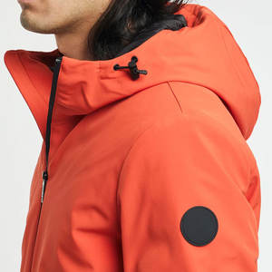 OEM chaqueta Softshell con capucha ropa informal para el invierno Streetwear suave transpirable sólido - Product Image 5