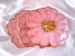 จานรองแก้วเรซินที่ทนทานพร้อมฐานกันลื่น - Product Image 3