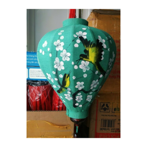 Calidad superior Venta caliente Plegable Iluminado Colgando Vietnamita Linterna de seda de bambú Linterna de tela de seda - Product Image 1