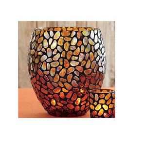 ที่มีคุณภาพดีโมเสคที่ทันสมัยพายุเฮอริเคนเชิงเทียนที่มีแก้วการออกแบบใหม่โลหะโคมไฟเทียนยืนในราคาขายส่ง - Product Image 1