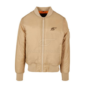 Chaqueta Bomber Clásica para Hombre, Transpirable, Estilo Aviador, Ligera, Cálida para Invierno, con Logotipo Frontal, Servicio OEM, Secado Rápido, Ecológica - Product Image 6