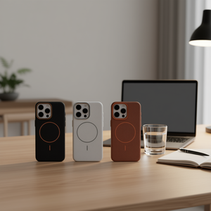 Funda Protectora Ligera de Cuero Artificial con Relieve Magnético para A56 con Textura de Lichi para Teléfono Móvil - Product Image 2