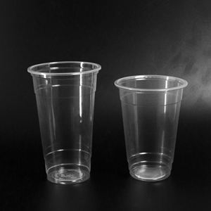 Vasos Desechables Transparentes de Plástico PP al por Mayor, 95 mm, Pared Simple, Tamaños de 16/22/24 oz para Bebidas, Té con Leche, Jugo, Café - Product Image 1