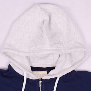 เสื้อฮู้ดซิปหนาสองสีสำหรับผู้ชายเสื้อฮู้ดปักลายโลโก้ออกแบบได้ตามต้องการขายส่งจากผู้ผลิตในปากีสถาน - Product Image 3