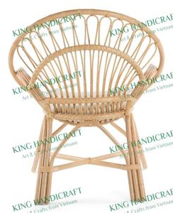 Chaise en rotin ronde fabriquée à la main pour enfants et bébés cultivés naturellement du Vietnam pour le salon - Product Image 3