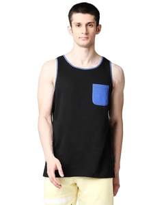 Débardeur en coton pour homme OEM, personnalisable, respirant, pour la gym, le fitness, l'entraînement, la musculation, décontracté, tricoté - Product Image 1