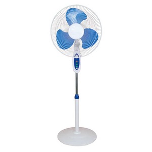Household Mechanical Stand Fan with 3Speed Control Oscillating Function 18mm Copper Motor Durable PP Blades & Safety Wire <b>Grill</b> - Product Image 5