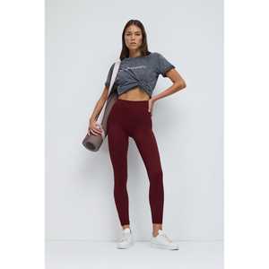 Leggings Casuales de Cintura Media, Sin Costuras, de Compresión, de Chifón - Product Image 1