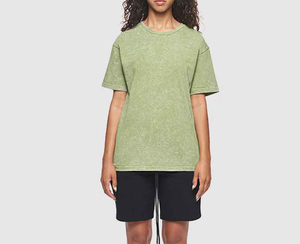 Camiseta Extra Grande para Hombre, Algodón Grueso, Lavado Ácido, Camiseta con Estampado Personalizado, Camisetas Vintage, Camisetas Informales - Product Image 2