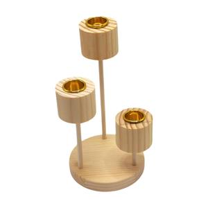 Porte-bougie en bois au style unique, parfait pour offrir en cadeau, améliorer l'intérieur de la maison, décorer les célébrations et l'usage quotidien, en provenance d'Inde - Product Image 4