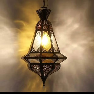 Linterna de Metal decorativa antigua para decoración del hogar jardín Patio balcón boda y evento iluminación - Product Image 4