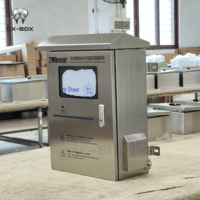 Armoire de panneau de commande Plc en acier personnalisée Armoire d'équipement électrique de plein air de boîte de jonction Ventilation de trous d'air