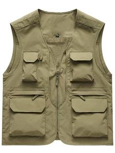 Vêtements décontractés respirants Vêtements Gilet en toile Qualité supérieure Gilet en toile en gros par le chasseur - Product Image 2