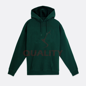 100% coton lourd pull à capuche pour hommes personnalisé brodé hiver Streetwear Style polaire Designer impression teint uni - Product Image 5