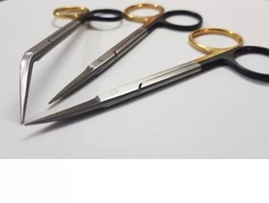 ชุดอุปกรณ์ผ่าตัดขั้นสูงกรรไกรตัดม่านตาโค้งตรงทำจากสเตนเลสสำหรับปฐมพยาบาลแหล่งจ่ายไฟแบบแมนนวล - Product Image 5