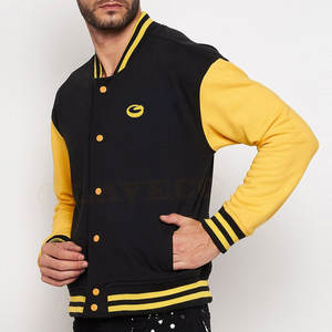 Veste Letterman à logo personnalisé de qualité supérieure avec col montant, vêtements de mode à manches longues - Product Image 2