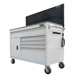 Gabinete de herramientas de precio de fábrica 5 cajones en blanco Gabinete de herramientas Ruedas Taller Almacén Usado Gabinete de almacenamiento de herramientas de la más alta calidad - Product Image 3