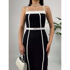 Vestido Midi Rosa con Detalle de Corte en Diagonal para Mujer, Marca missJANELL - Elegante Mezcla de Poliéster y Elastano con Doble Atlas para Uso Casual o de Fiesta - Product Image 5