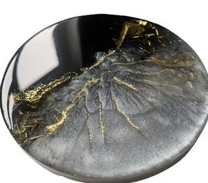 Posavasos de resina verde de diseño único, posavasos decorativo multiusos para fiestas de jardín, decoración festiva y estilo para el hogar de la India - Product Image 5