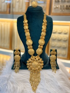 Conjunto de Joyería de Moda Chapada en Oro de 24K Estilo Vintage de Dubái para Bodas y Fiestas - Product Image 2