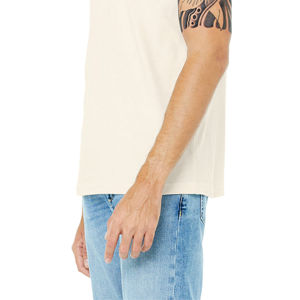 Camiseta de manga corta Airlume Unisex, Camiseta de algodón peinado y anillo, 52% poliéster, 32, 48% oz, brezo Natural, CVC, 4,2 - Product Image 5