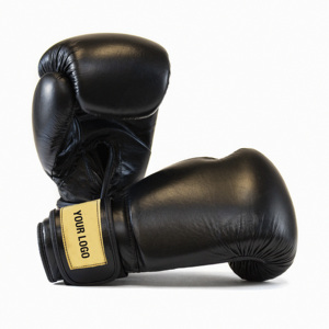 Guantes de boxeo de cuero con diseño personalizado, color rosa - Product Image 4