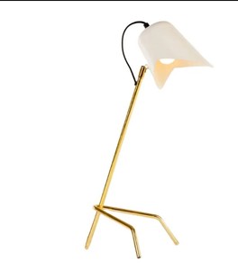 Lámpara de mesita de noche oscura decorativa Vintage de calidad superior, decoración del hogar, lámpara de escritorio moderna, mesa de Metal dorado lateral de cama de lujo - Product Image 1