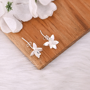 Pendientes de Plata de Ley 925 con Estilo Vintage Elegante, Regalos de Boda, Joyería de Diseño, Pendientes Florales - Product Image 3