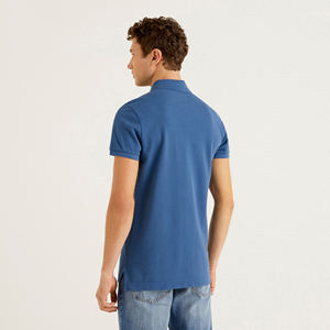 Camiseta Polo Informal de Algodón 100% para Hombre, Jersey de Punto de Buena Calidad con Logo Bordado Personalizado, Diseño a Rayas Estampado de Color Sólido - Product Image 6